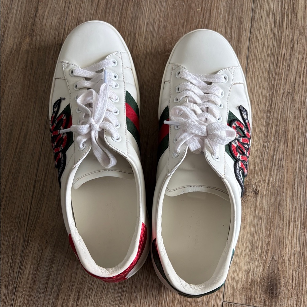 Gucci White and Red Men's Sneakers